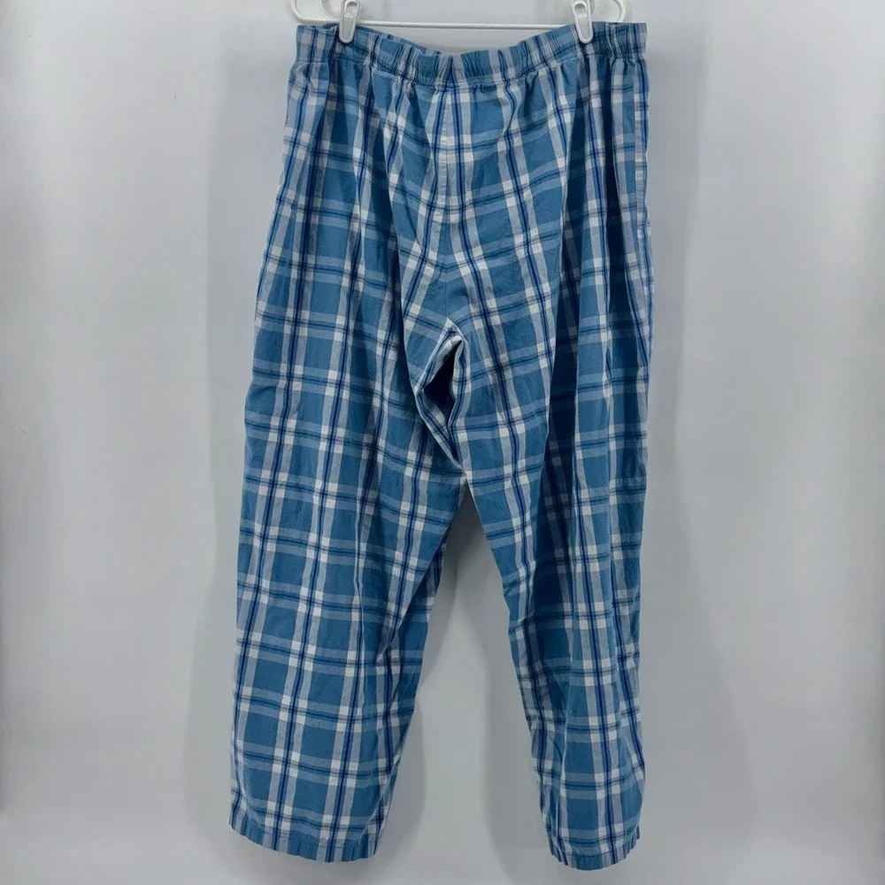 Disney Store Mickey Mouse Plaid Pajama Pants Blue White Womens 2XL Sleepwear - Picture 6 of 6